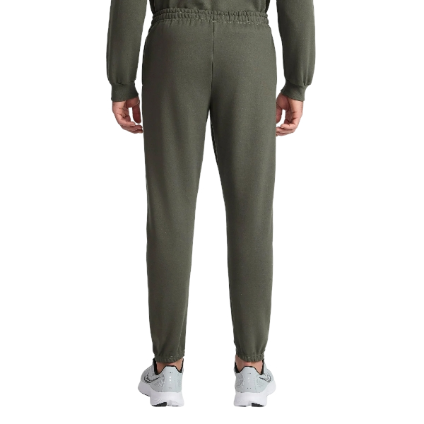 Men’s Smoky Olive Fleece Jogger Sweatpants with Cargo Pockets - Image 2