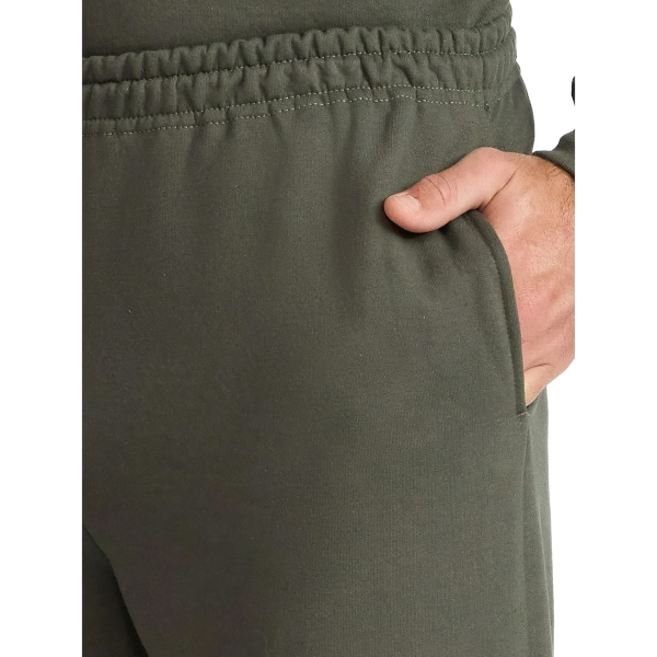 Men’s Smoky Olive Fleece Jogger Sweatpants with Cargo Pockets - Image 4